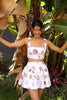SOTAVENTO MINI SKIRT IN CONCHITAS IN WHITE PRINT by No Pise La Grama Web
