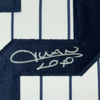 Framed Autographed/Signed Juan Soto 35x39 New York Pinstripe Baseball Jersey Beckett BAS COA
