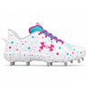 "South Beach Confetti" Under Armour Yard Low MT Cleats by Stadium Custom Kicks