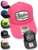 Spoiled By My Blue Collar Man Trucker Hat by Luckless Outfitters
