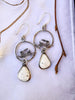 White Buffalo Hoop Earrings with Jackrabbit | Stand Collection by mend metalworks