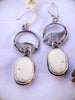White Buffalo Hoop Earrings with Fox | Stand Collection by mend metalworks