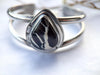 White Buffalo Turquoise Cuff Bracelet | Sterling Silver Teardrop Statement Cuff | Stand Collection by mend metalworks
