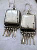 White Buffalo Turquoise| Sterling Silver Fringe Earrings by mend metalworks