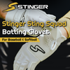 Sting Squad Batting Gloves - White Out