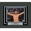 Framed Autographed/Signed Stipe Miocic UFC MMA Black Fighting 8x10 Photo Beckett BAS COA