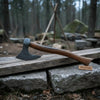 Set of Two Bearded Axes 20 Inch Curved Handles by JW SteelCrafts
