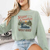 Stupid Canadian Wolf Bird Comfort Colors Long Sleeve – Hockey Romance BookTok Shirt by Adorb Custom Tees