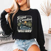 Stupid Canadian Wolf Bird Comfort Colors Long Sleeve – Hockey Romance BookTok Shirt by Adorb Custom Tees