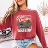 Stupid Canadian Wolf Bird Comfort Colors Long Sleeve – Hockey Romance BookTok Shirt by Adorb Custom Tees