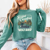 Stupid Canadian Wolf Bird Comfort Colors Long Sleeve – Hockey Romance BookTok Shirt by Adorb Custom Tees