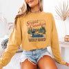 Stupid Canadian Wolf Bird Comfort Colors Long Sleeve – Hockey Romance BookTok Shirt by Adorb Custom Tees