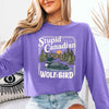 Stupid Canadian Wolf Bird Comfort Colors Long Sleeve – Hockey Romance BookTok Shirt by Adorb Custom Tees