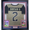 Framed Autographed/Signed Patrick Surtain II 35x39 Denver Salute To Service Football Jersey JSA COA