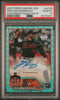 Graded 2023 Topps Chrome Update Grayson Rodriguez #ACGR Autograph Aqua Wave #/199 Rookie RC Baseball Card PSA 10 Gem Mint
