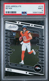 Graded 2024 Panini Absolute Bo Nix #112 Rookie RC Football Card PSA 9 Mint