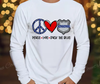 Peace Love Back the Blue – Multi by Carolina Country Bling