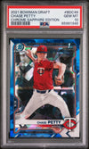 Graded 2021 Topps Bowman Draft Chase Petty #BDC49 Chrome Sapphire Edition Rookie RC Baseball Card PSA 10 Gem Mint