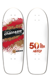 MADRID x TEXAS CHAINSAW MASSACRE RED AND GOLD EXPLOSION 9.5" SKATEBOARD DECK