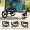 3 Wheel Pet Stroller with Easy One-Click Quick Fold, Mesh Window, Washable Cushion, for Medium Dogs by Furr Baby Gifts
