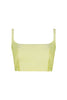 TOLEDO TAFFETA TOP IN SOFT YELLOW by No Pise La Grama Web
