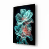 Flowers Blooming in the Light Glass Wall Art || Designer Collection by Insigneart USA