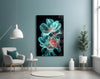 Flowers Blooming in the Light Glass Wall Art || Designer Collection by Insigneart USA