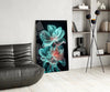 Flowers Blooming in the Light Glass Wall Art || Designer Collection by Insigneart USA