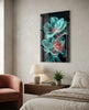 Flowers Blooming in the Light Glass Wall Art || Designer Collection by Insigneart USA