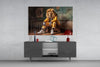 Yellow Jacket King Glass Wall Art || Designer Collection by Insigneart USA