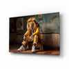 Yellow Jacket King Glass Wall Art || Designer Collection by Insigneart USA