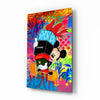Mickey in the World of Brands Glass Wall Art || Designer Collection by Insigneart USA
