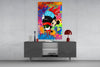 Mickey in the World of Brands Glass Wall Art || Designer Collection by Insigneart USA