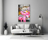 The Pink Panther's City States Glass Wall Art || Designer Collection by Insigneart USA
