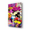 Mickey and Minnie: The Color of Love Glass Wall Art || Designer Collection by Insigneart USA