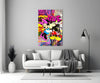 Mickey and Minnie: The Color of Love Glass Wall Art || Designer Collection by Insigneart USA