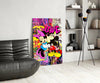 Mickey and Minnie: The Color of Love Glass Wall Art || Designer Collection by Insigneart USA