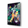 Bugs and Lola: The Graffiti Dance of Love Glass Wall Art || Designer Collection by Insigneart USA