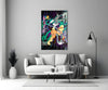 Bugs and Lola: The Graffiti Dance of Love Glass Wall Art || Designer Collection by Insigneart USA