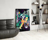 Bugs and Lola: The Graffiti Dance of Love Glass Wall Art || Designer Collection by Insigneart USA
