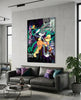 Bugs and Lola: The Graffiti Dance of Love Glass Wall Art || Designer Collection by Insigneart USA