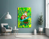 Scrooge McDuck: The Golden Throne Glass Wall Art || Designer Collection by Insigneart USA