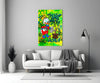 Scrooge McDuck: The Golden Throne Glass Wall Art || Designer Collection by Insigneart USA
