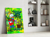 Scrooge McDuck: The Golden Throne Glass Wall Art || Designer Collection by Insigneart USA
