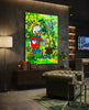 Scrooge McDuck: The Golden Throne Glass Wall Art || Designer Collection by Insigneart USA