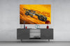AMG's Fire Yellow Speed Glass Wall Art || Designer Collection by Insigneart USA