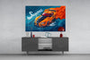 Supra Blazing Speed Glass Wall Art || Designer Collection by Insigneart USA