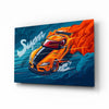 Supra Blazing Speed Glass Wall Art || Designer Collection by Insigneart USA