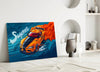 Supra Blazing Speed Glass Wall Art || Designer Collection by Insigneart USA