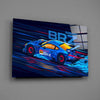 Subaru BRZ Blue Speed Glass Wall Art || Designer Collection by Insigneart USA